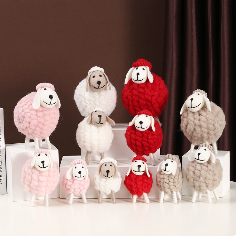 Креативная плюшевая овца милая кашемировая овечья кукла рождественская внешняя торговля кукла гостиная телевизионный шкаф украшения подарки