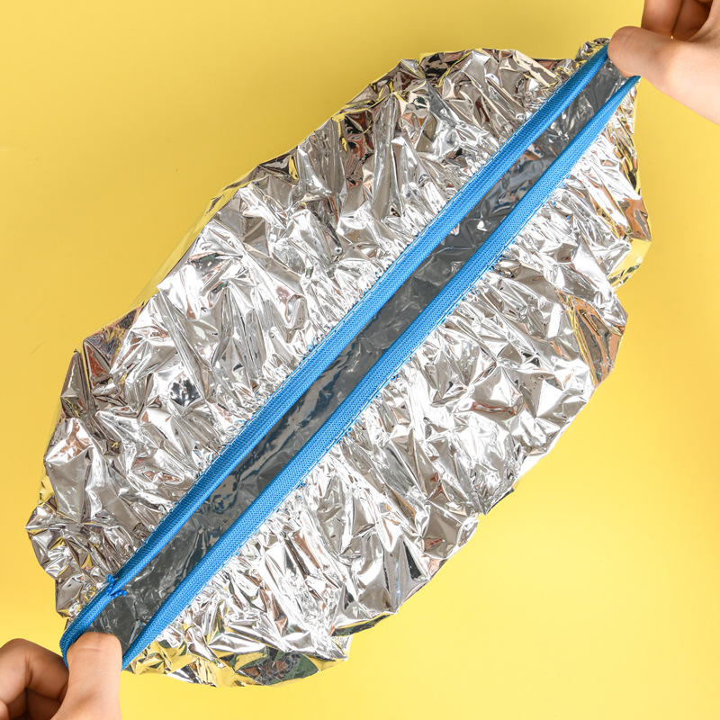 Aluminum foil hair mask cap, tin foil bath cap, hair salon hot oil treatment cap, non-electric steam cap, hair dyeing and hair care head cover