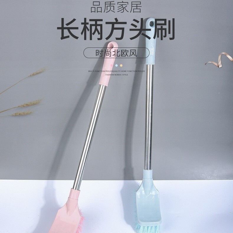 Clean energy arc toilet brush household toilet brush long handle dead angle removing soft hair 57cm random color 7301