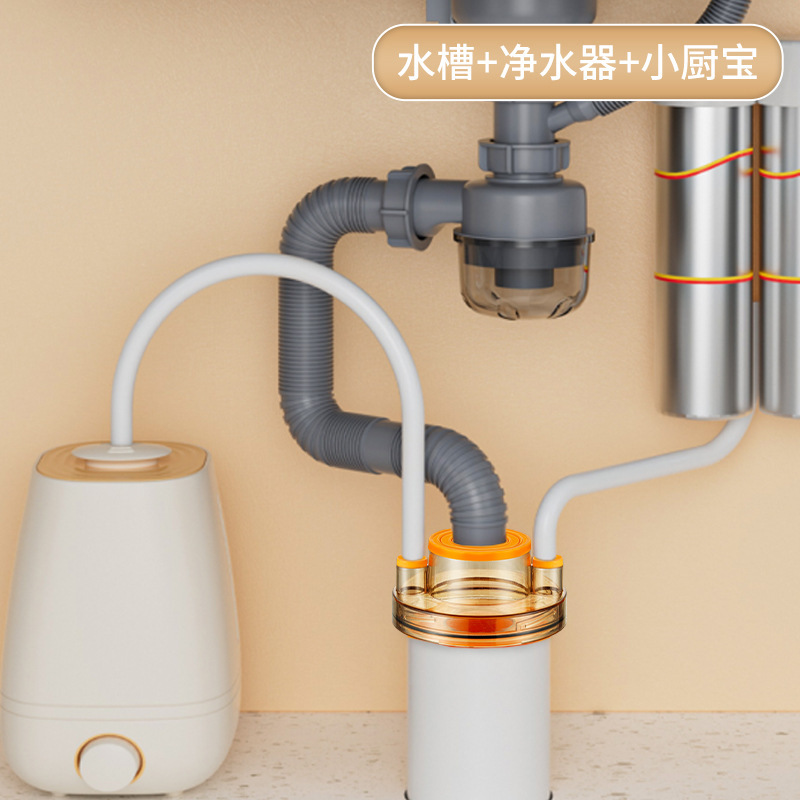 厨房下水管道三通洗菜盆水槽防臭神器洗碗机净水器多功能排水接头|undefined
