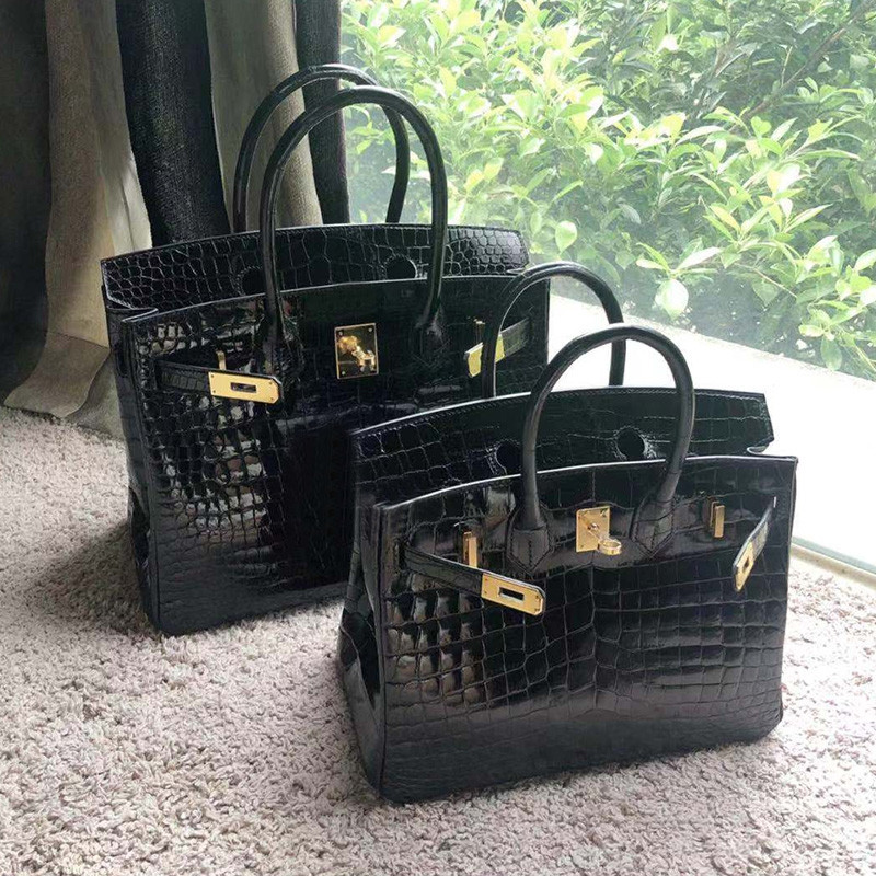 Bolso de Mujer con Estampado de Cocodrilo, Platino, Nuevo Modelo 2024, Piel de Vacuno de Primera Capa, Estilo Ligero y de Lujo, Bolso de Hombro