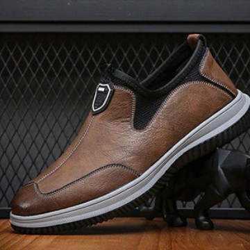 Zapatos de cuero cómodos de negocios, zapatos de cuero suaves, zapatos deportivos de cuero para hombres, comercio exterior, nuevos zapatos casuales de moda para hombres.