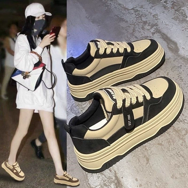 Женские кроссовки Maillard на толстой подошве, популярная новинка весны 2025 года, универсальная повседневная спортивная обувь, женские туфли в гонконгском стиле ретро