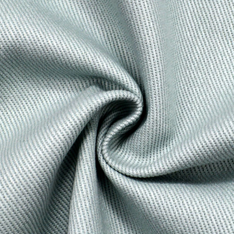 Color 10 * 10s 260gsm teñido de tejido de algodón grueso de hombre de algodón de tela de twill pantalones