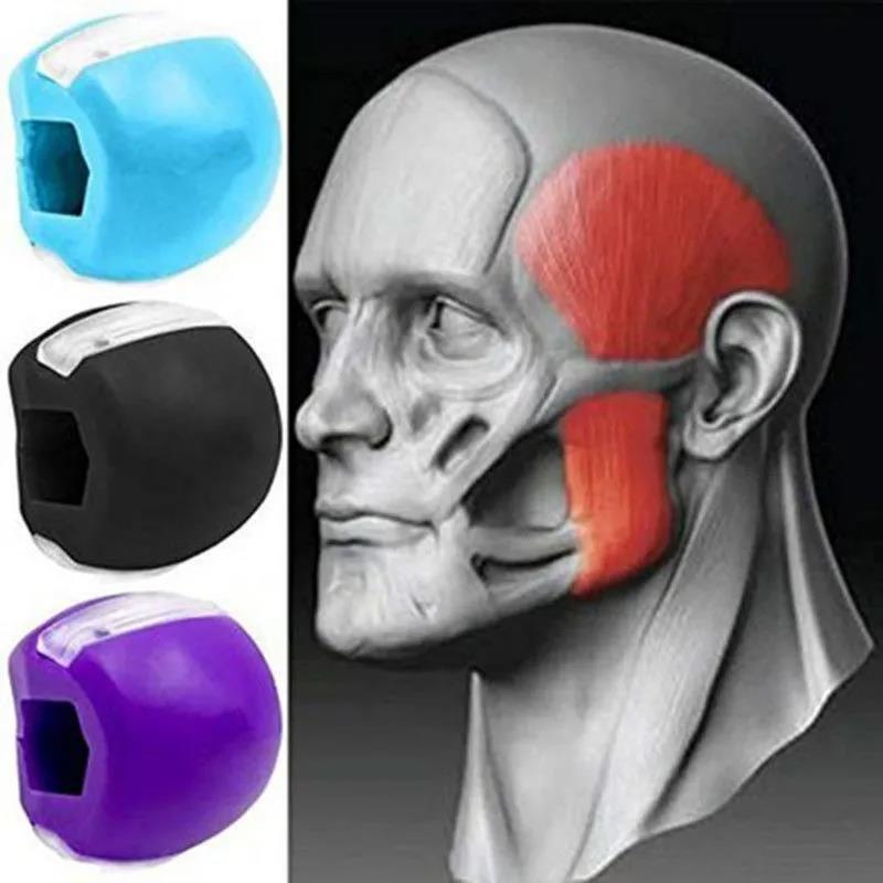 顔の咬筋トレーナー、男性の顎ラインエクササイズ器具、男性用フィットネストレーニングボール|undefined