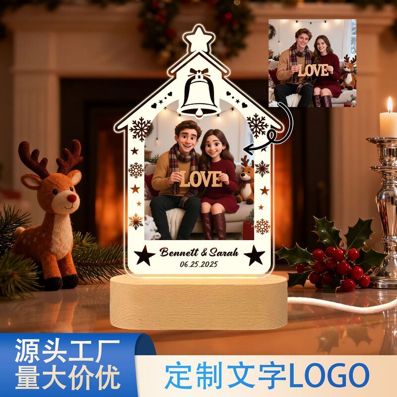 Cross-Border Etsy Christmas Series Couple Portrait Night Light Self-Built Website Pixar Style Romantic Atmosphere Bedroom Table Cross-Border Etsy Christmas Series Couple Portrait Night Light Self-Built Website Pixar Style Romantic Atmosphere Bedroom Table