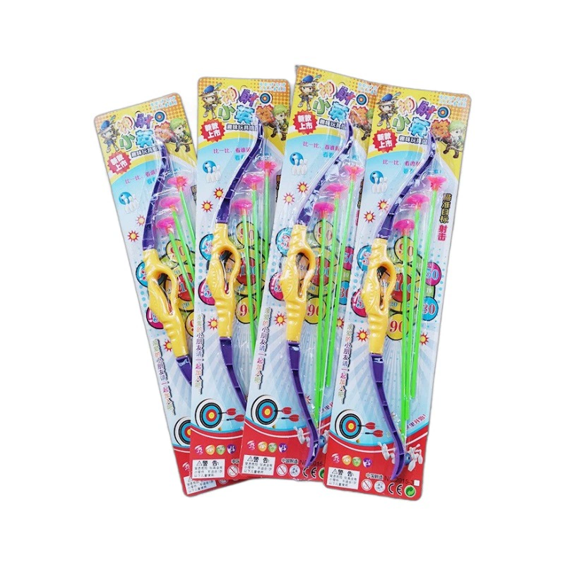 Bow and Arrow Set Su, children's plastic suction-cup arrows, 43.5 cm, 3 soft-head arrows