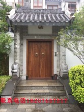 仿古门木门实木仿古老榆木宗祠四合院自建房木大门新农村装修