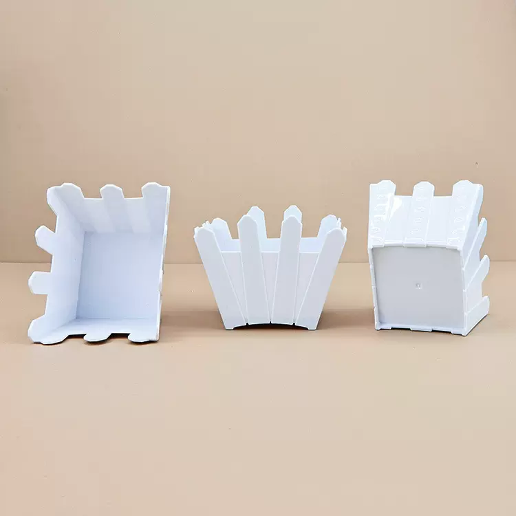 仿真绿植盆栽植绒泡沫塑料栅栏花盆仿真花装饰盆桌面摆件花器批发