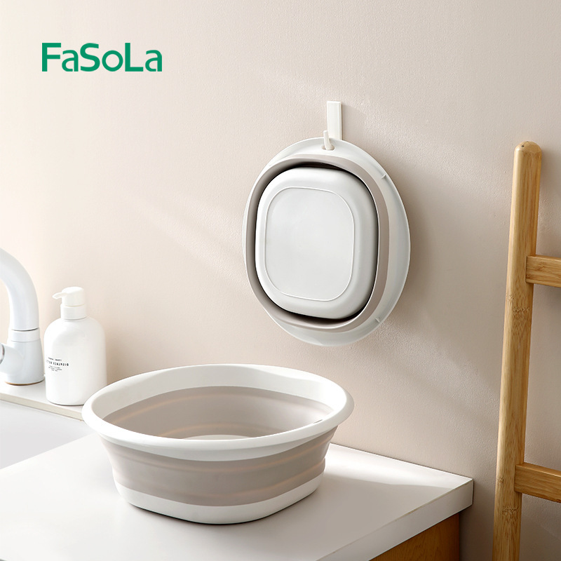 FaSoLa 折りたたみ洗面器自宅学生寮洗濯桶ポータブル旅行サイズ足湯|undefined