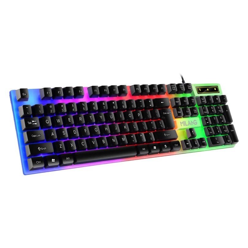 Игровой набор MiLang T6: клавиатура и мышь с подсветкой для настольных ПК, универсальное решение для офиса и дома, трансграничные продажи