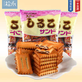 松永北海道红豆夹心饼干160g 日式下午茶曲奇日本进口休闲零食品