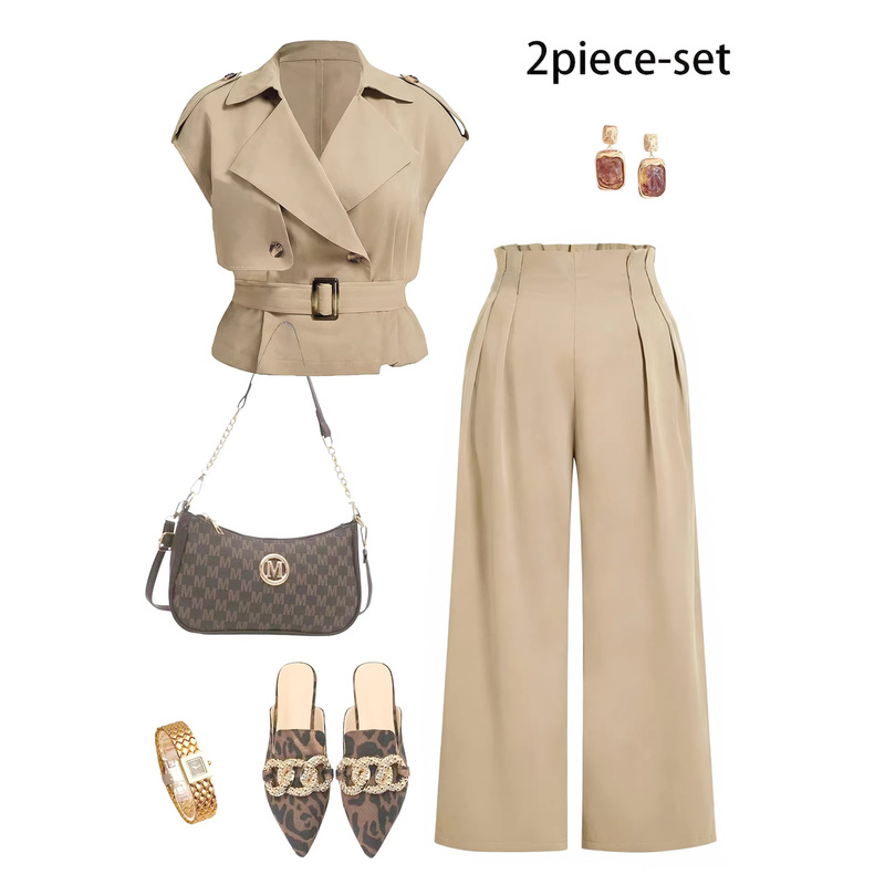 Cross-Border Hot-Selling Women's Two-Piece Set