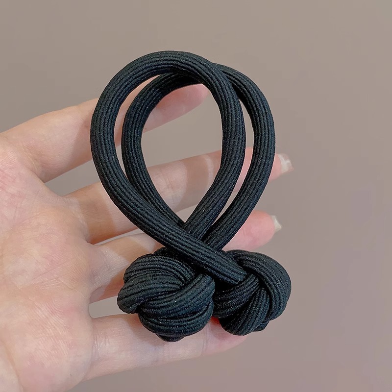 Anillo de cabello de nudo de cola de cabello de alta elasticidad no lesionar cabello de banda de goma roja durable cabello de cola de cabello de mujer al por mayor