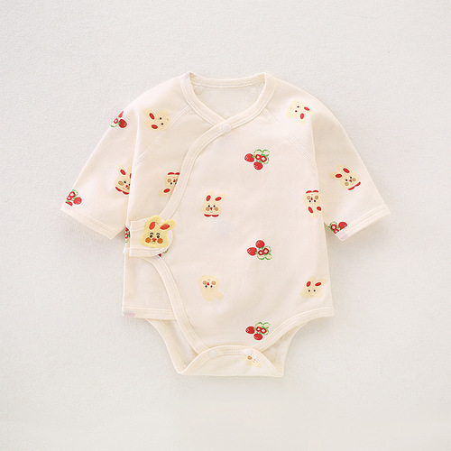 Newborn bag baby jumpsuit spring and autumn pure cotton bottoming children's monk clothing baby pajamas triangle harem