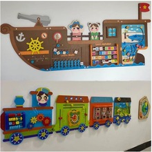 幼儿园玩具早教儿童逻辑游戏启蒙教学科普知识操作板走廊墙面