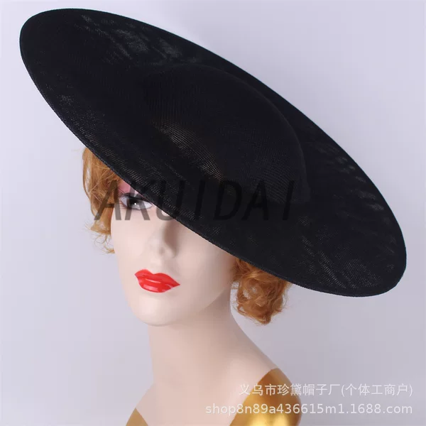 European and American Black Hat Embryo Hat Holder Derby Hat Linen Hat Bottom Lolita Handmade Accessories Base 40cm
