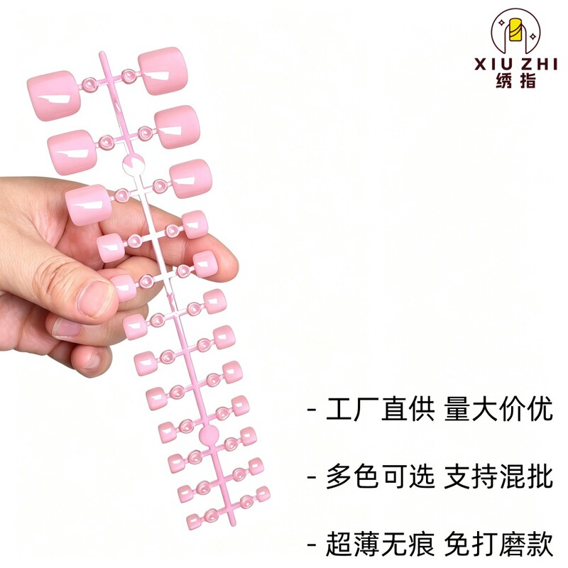 Summer Hot-Selling Candy-Colored Toenail Patches, Ultra-Thin Seamless Wearable Nail Pieces, Multiple Colors Available, Exclusively for Export