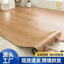 跨境仿木纹PVC自粘地板贴加厚防水耐磨塑胶商用遮丑翻新防滑