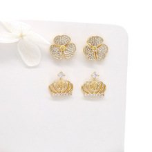�n���nʽ΢��ʯ�ʹ�925�yᘶ��h 14K���W����~�����diy���