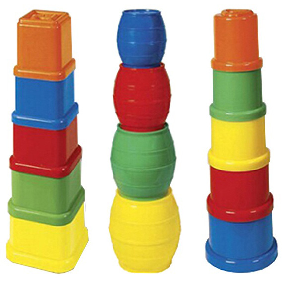1-3岁宝宝方形套盒叠叠乐叠叠杯早教中心教具套筒套杯套盒啤酒桶