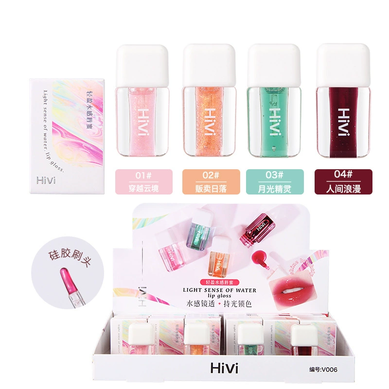 Hivi Light Water Sensing Lip Hel оптовый TEMU блеск для губ доступен мини-блеск для губ блеск для губ shrimp skin V006