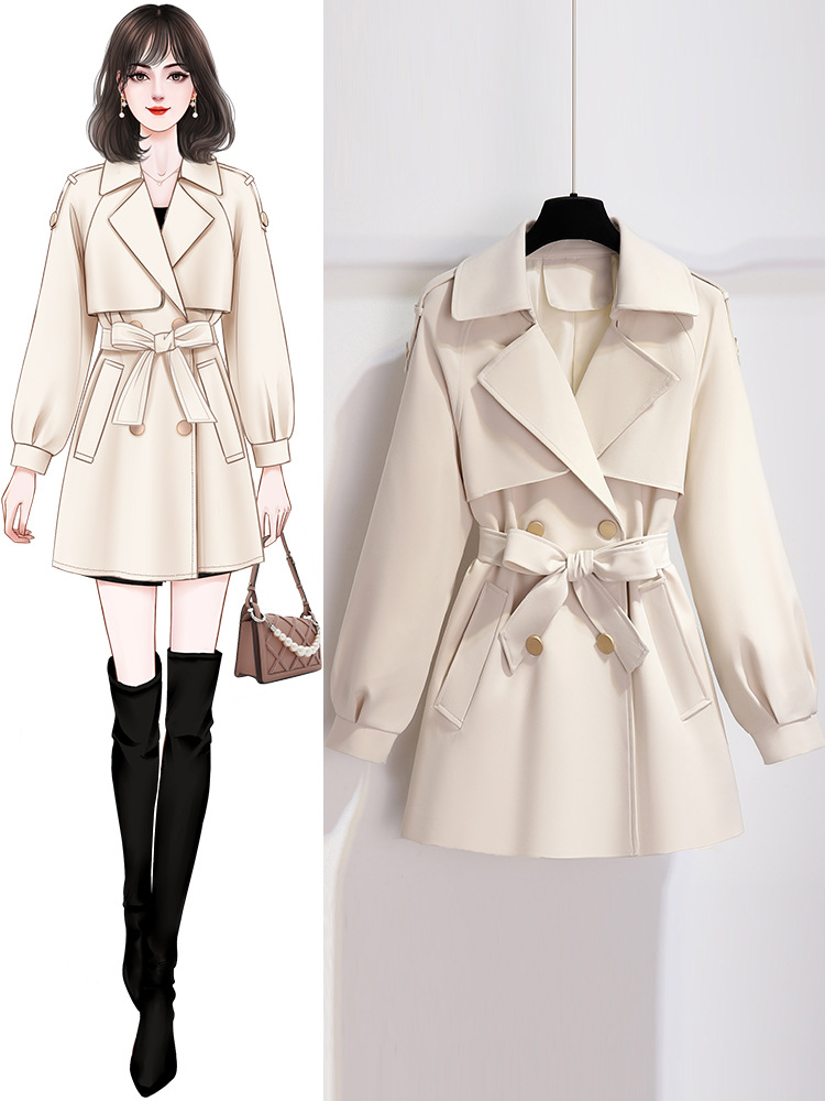 Off-White Short Women's Windbreaker 2025 Spring and Autumn New High-End Small Jacket This Year's Popular Coat