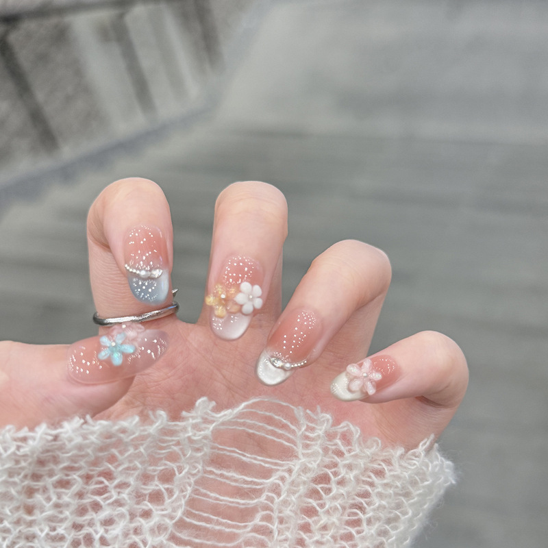 The New Model Features Cat-Themed Colorful Crystal Flower Nail Stickers, Dazzling Cat-Eye Blush, Wearable Nails, and a Complete Set of Handmade Tools The New Model Features Cat-Themed Colorful Crystal Flower Nail Stickers, Dazzling Cat-Eye Blush, Wearable Nails, and a Complete Set of Handmade Tools