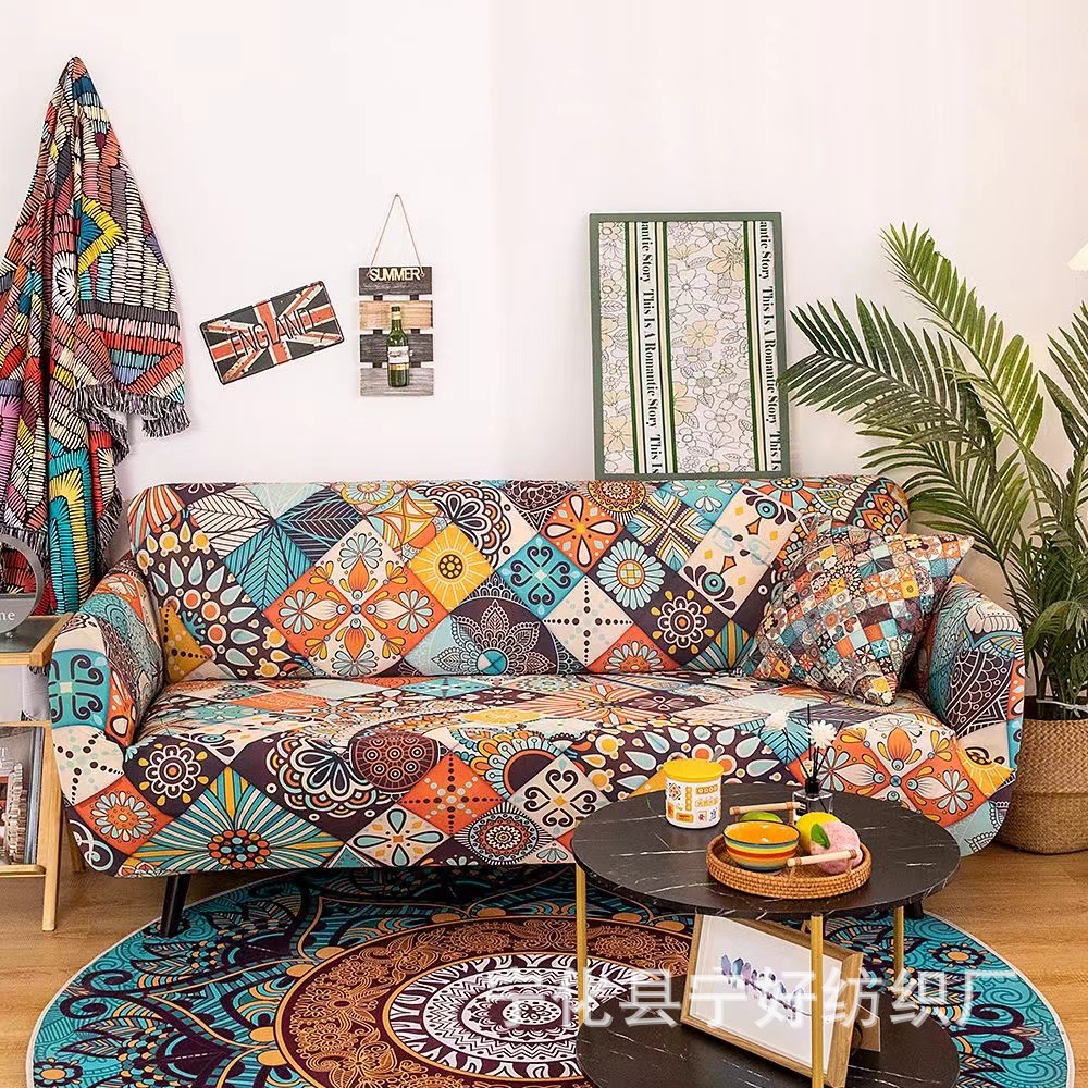 Suministro transfronterizo Cubierta de sofá elástica con todo incluido Bolsa antideslizante Funda de sofá elástica Toalla de sofá Sofa cover