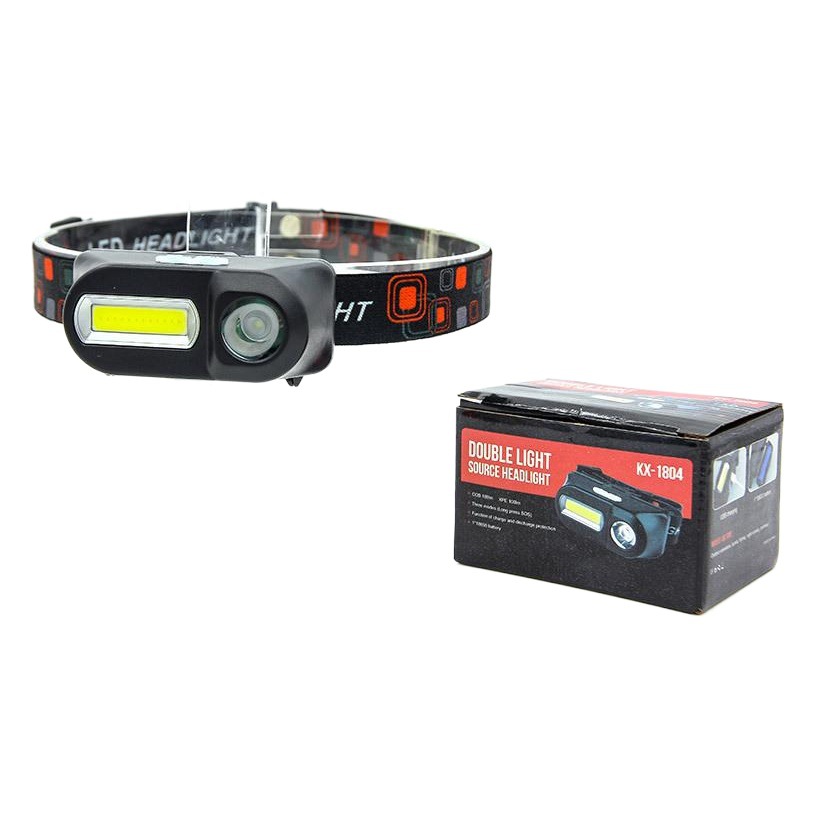 Fuente de luz de cabeza de luz fuerte de carga USB transfronteriza Luz de cabeza de emergencia para exteriores 18650 Iluminación multifunción