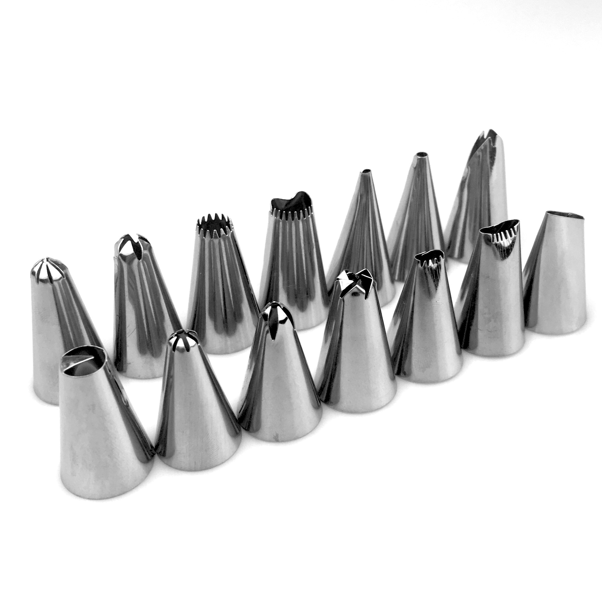 Nuevo 14 pastelería boquilla 16-piece conjunto de herramientas de bricolaje pastel de crema para hornear pastel occidental productos de venta caliente