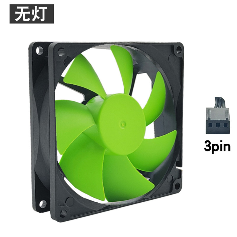 デスクトップ CPU 冷却ファン 9 センチメートルサイレント小型 4Pin ファン 3 ピンコンピュータ 4Pin 4 線式カラーライト pwm 温度制御|undefined