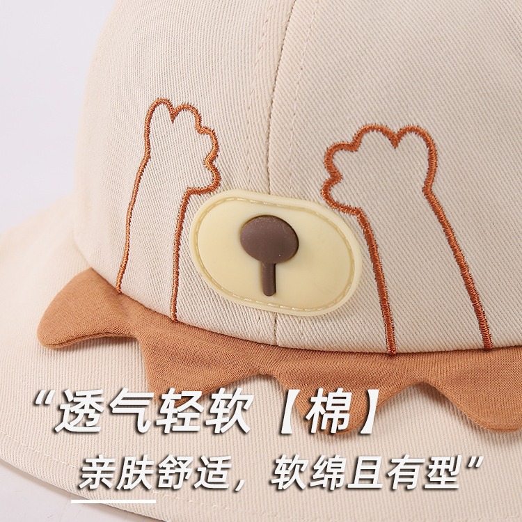 Sombreros para bebés primavera y otoño sombreros para bebés sombreros para bebés varones sombreros para bebés osos sombreros para niños al aire libre sombreros de pescadores