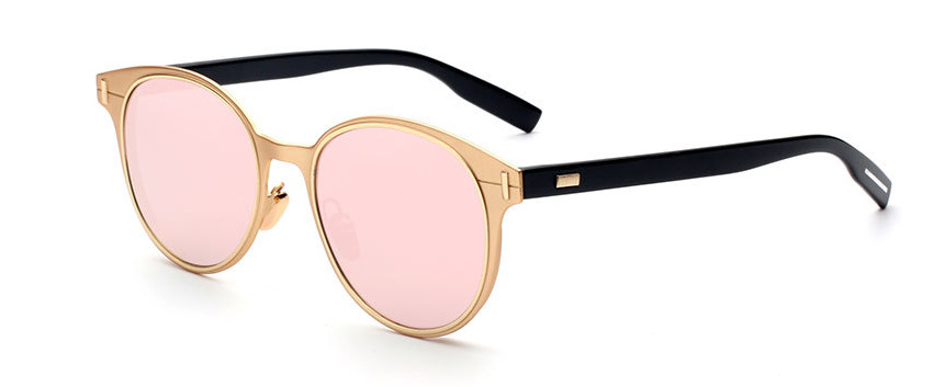 Retro small round mirror  sunglasses _voghion.com
