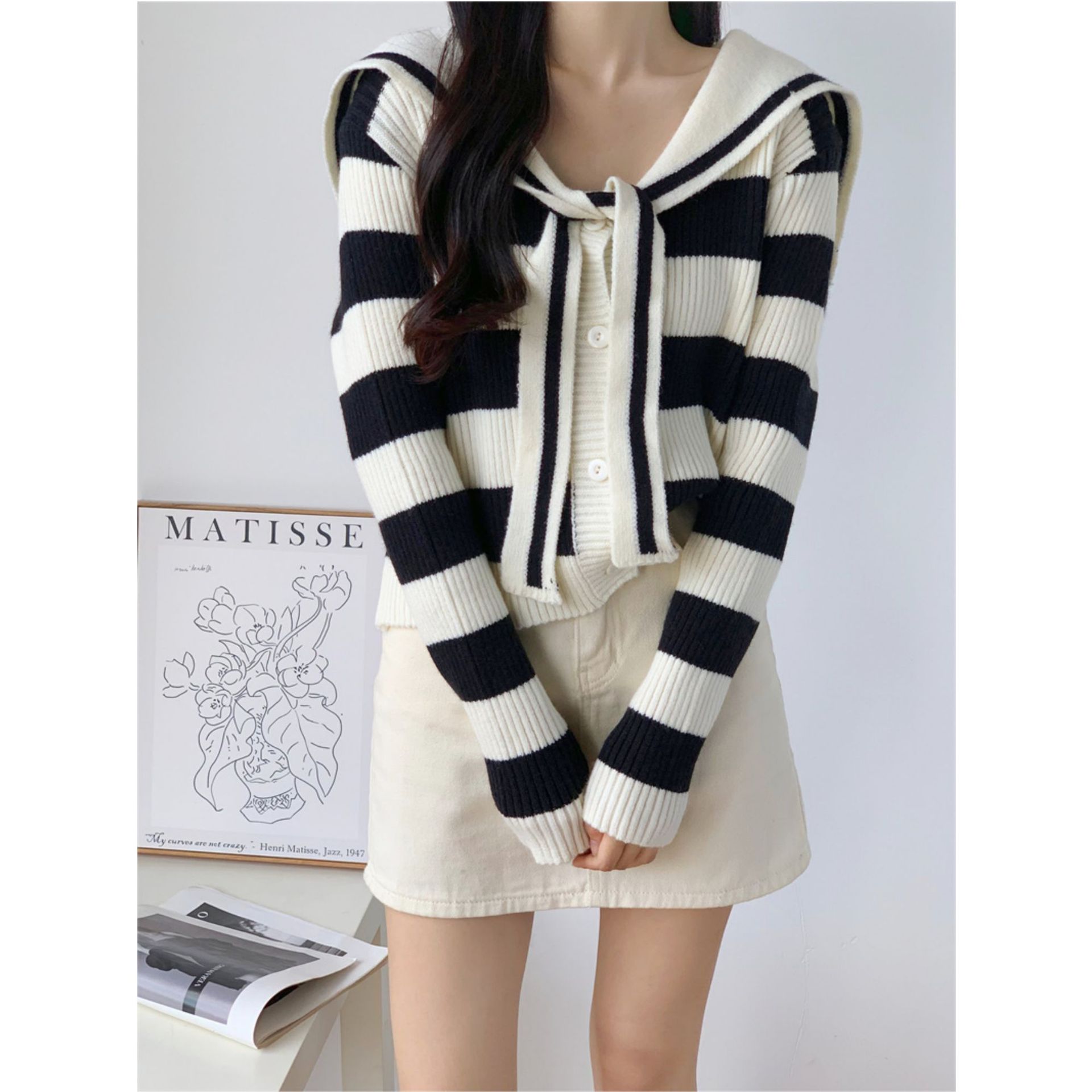 Navy autumn sweater