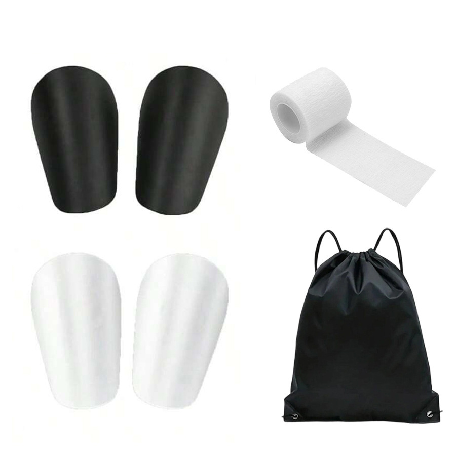 Cross-Border Hot-Selling Football Sports Combo Set, Sports Mini Shin Guards, Elastic Sports Bandages, Portable Ball Bag