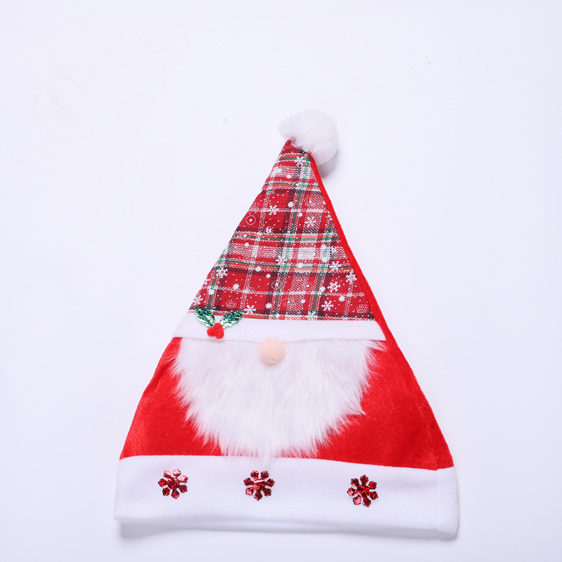 クリスマス帽子大人子供漫画帽子鹿の角老人雪だるま鹿のぬいぐるみドレス祝日プレゼント帽子クリスマス装飾|undefined