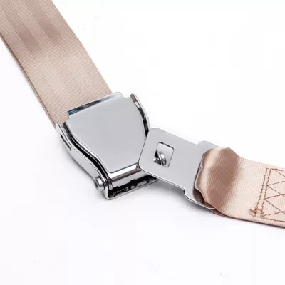 Factory Direct Supply Aircraft Car seat belt - 45-steel-aircraft-two-point-safety-belt-beige-45-steel-aircraft-safety-belt