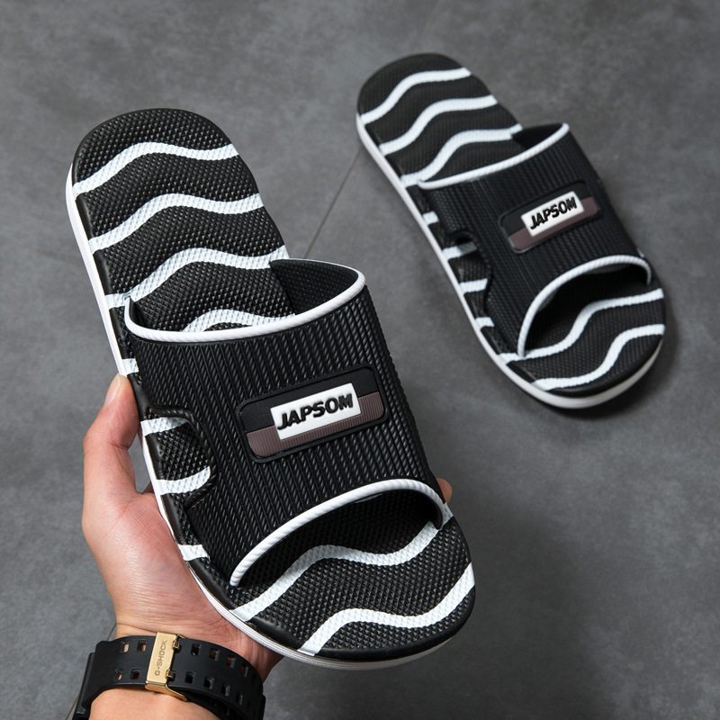 Factory Direct Sales Plus Size Men's Eva Non-Slip Thick-Soled Flip-Flops Bathroom Bathing Men's Summer Indoor Dormitory Slippers