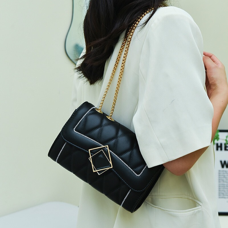Factory Direct Sales of New Women's Bags, Rhombus Embroidery Chain Small Bag, Single Shoulder Crossbody Bag Factory Direct Sales of New Women's Bags, Rhombus Embroidery Chain Small Bag, Single Shoulder Crossbody Bag