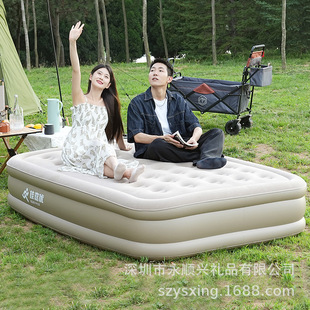 In-Stock Factory Direct Thickened and Heightened Double/Single-Person Household Outdoor Tent Camping Automatic Built-In Pump Inflation