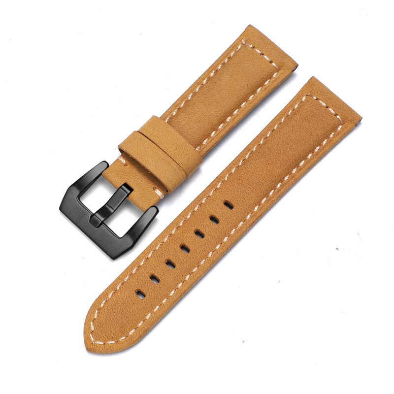 Aplicable iwatch correa de cuero genuino Apple correa de reloj applewatch8 Huawei GT3 Samsung S1 Pena Mar