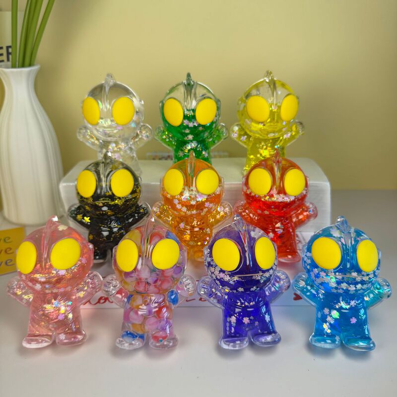 Trendy oil-infused quicksand ultra-slow desktop ornament, creative cartoon cute blind box, children's holiday gift wholesale