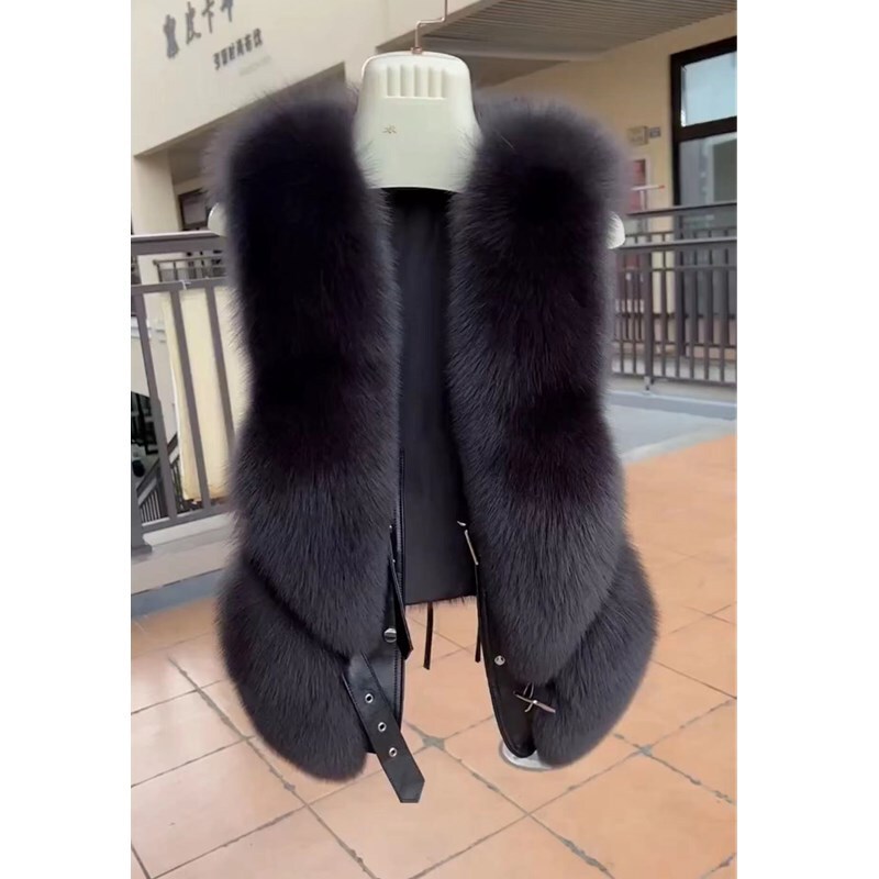92353 Big Love Meiyuan 2025 Winter New Fashionable Imitation Fur Vest Western Style Sleeveless Fashionable Vest for Women
