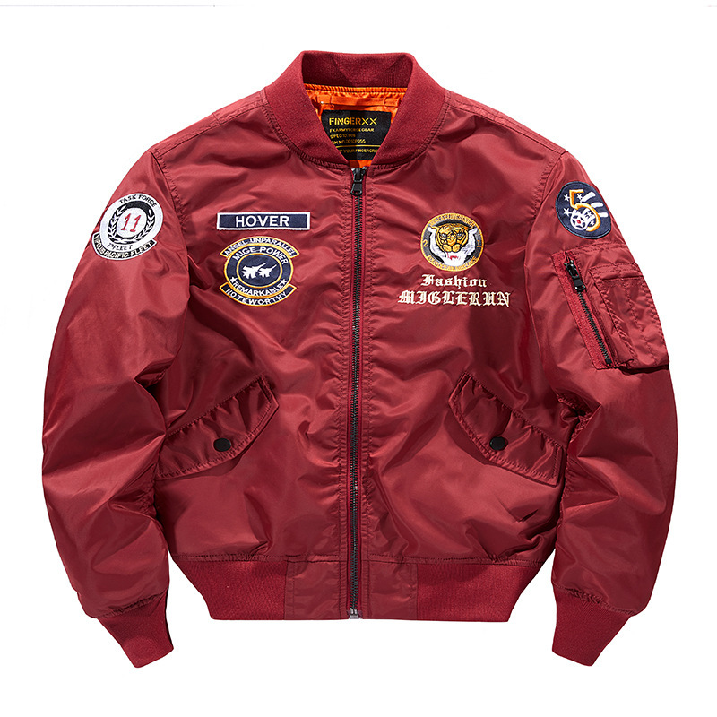 Tiktok live supply men's and women's fashion brand embroidered jacket spring new cross-border foreign trade Men's pilot jacket