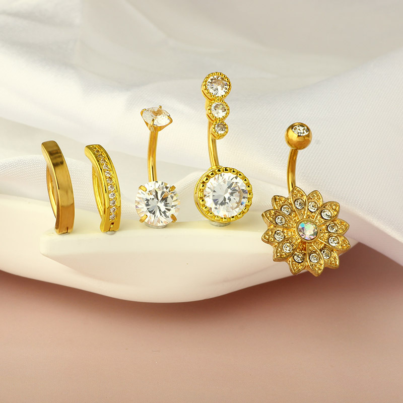 Labret piercing jewelry detail image