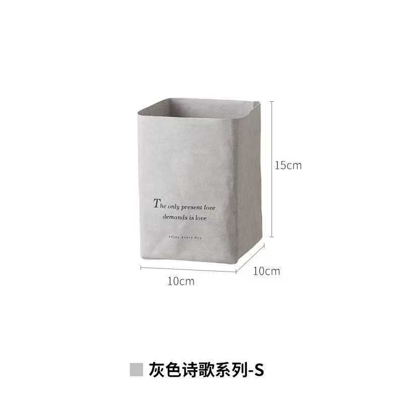Nomor s abu-abu: 10x10x15cm; Kertas Kraft dicuci tebal impor Jerman