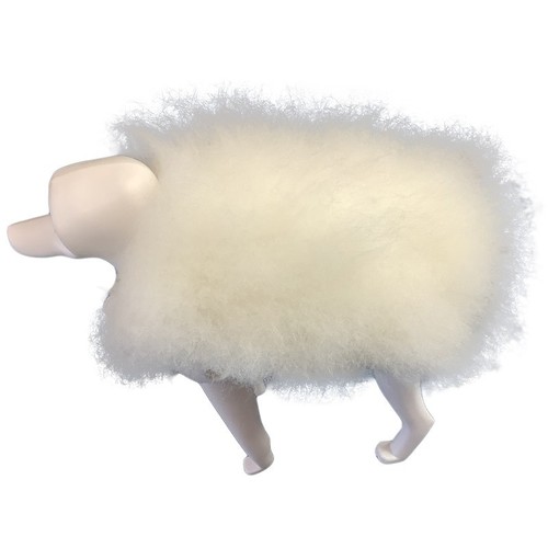 Pet faux fur beautician practicing faux fur blocks faux fur pieces taking back hair support model simulation fur dogs hair