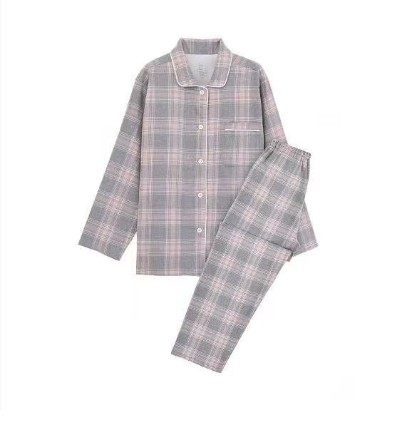 Women's rose gray pink check / women's