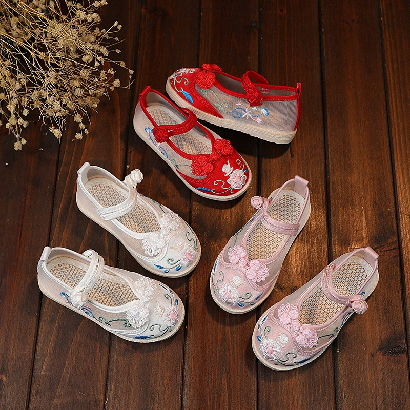 Hanfu вышитая обувь для девочек старая пекинская обувь из ткани